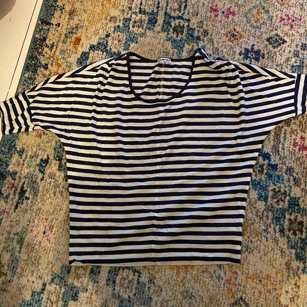 Striped Express shirt, mid-length sleeves